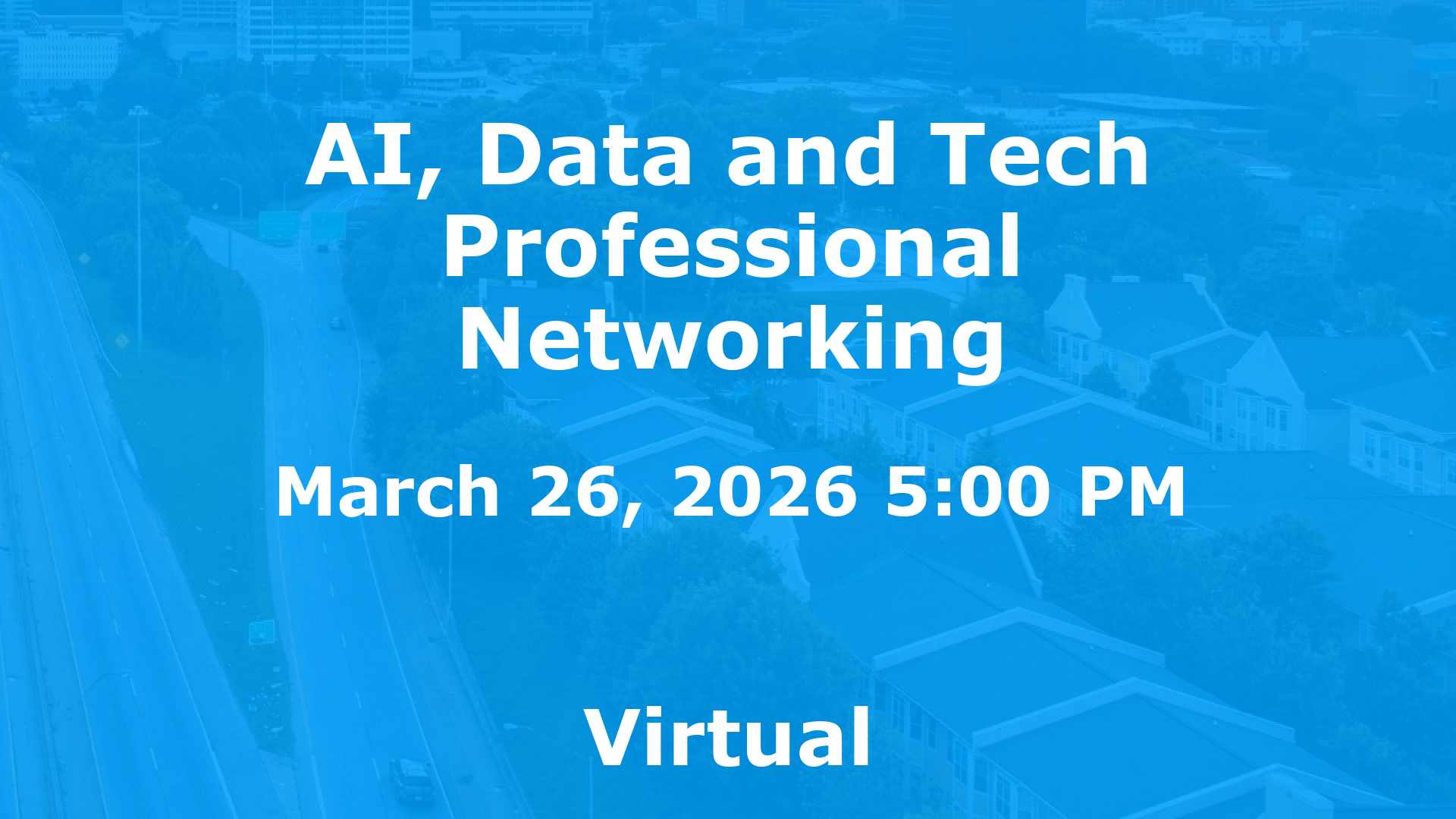 AI, Data and Tech Professional Networking event image